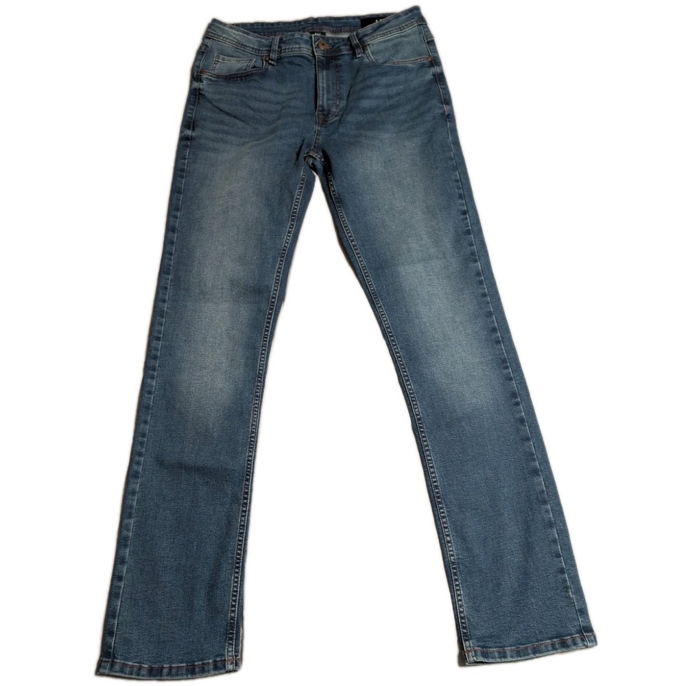 TPJ The Perfect Jean Slim Fit Jeans Mens 34x34 Blue Stretch Denim Light‎ Wash